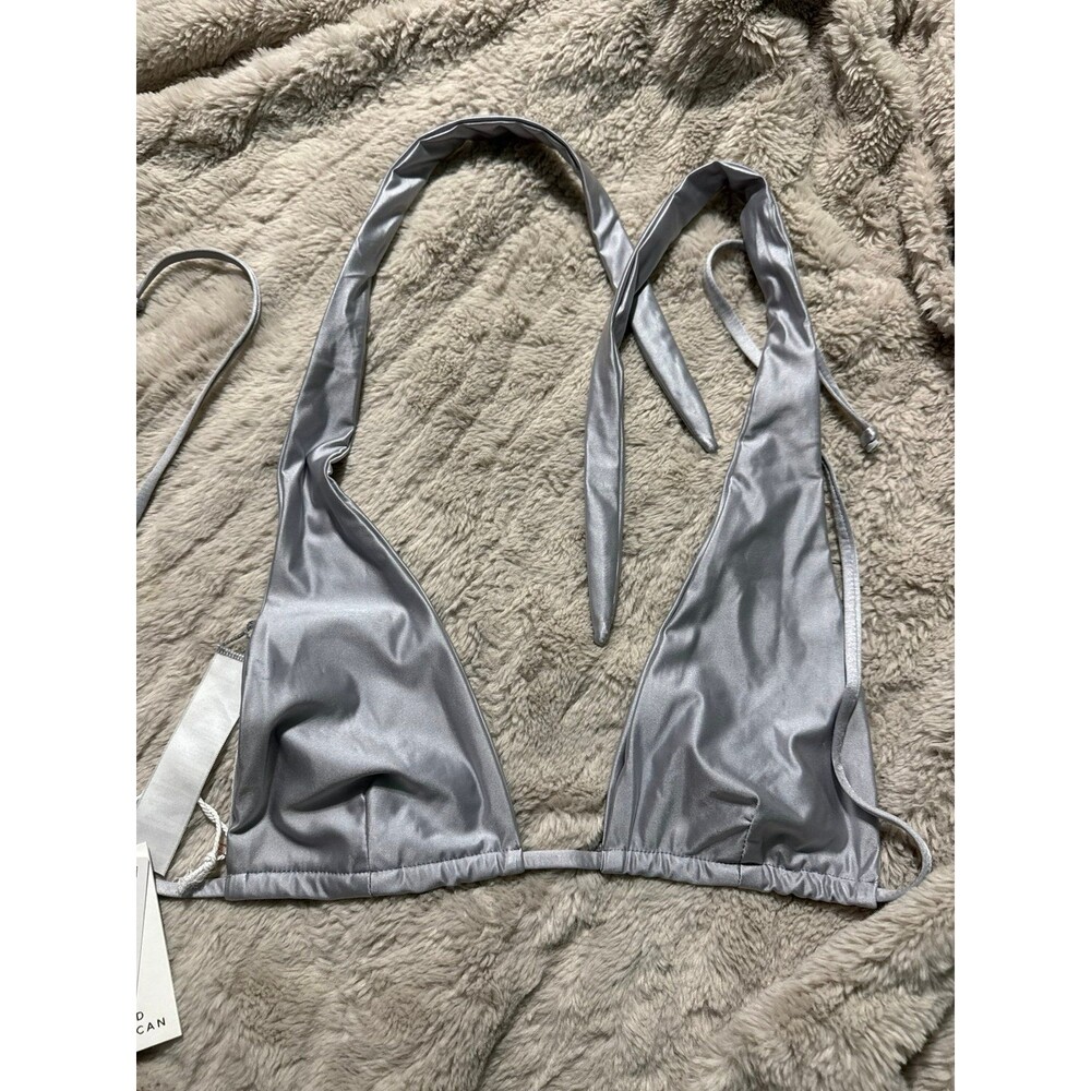Good American Ruched Halter Bikini Top - Picture 5 of 7